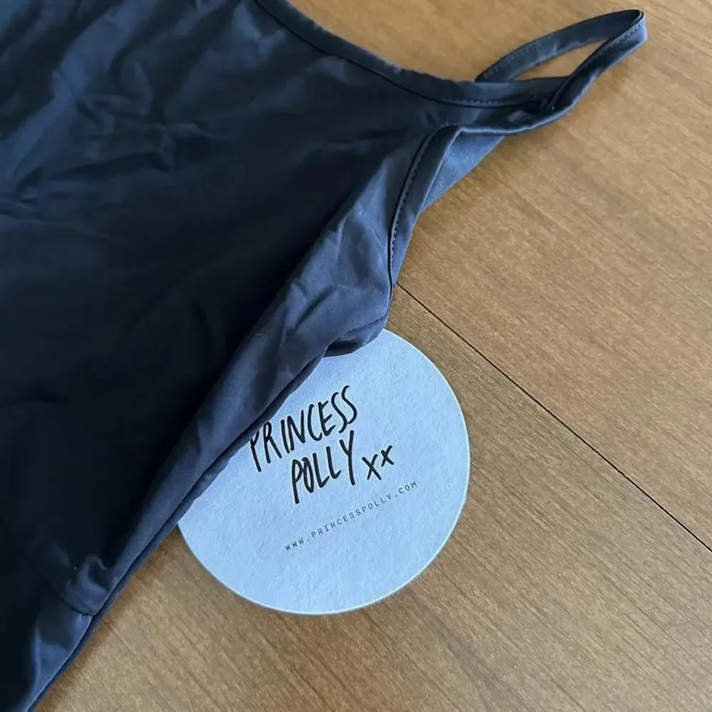 Princess Polly Janea Workout Romper Black - Size US 4/AU 8 (NWT) - Picture 4 of 12